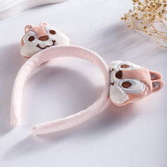 Girls Cartoon Headband with Mini Squirrel Doll Hair Accessories