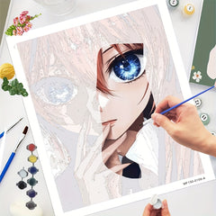 DIY Digital Painting Kit Inspirational Girl Gesture Don't Worry You're Awesome