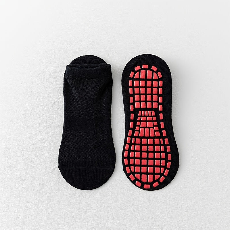 Non Slip Yoga Socks with Grip - Low Cut Breathable Pilates Barre Socks