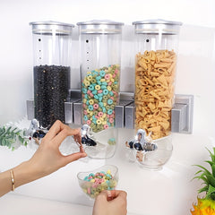Wall Mounted Barley Machine Acrylic Grain Storage Tank Kitchen Can