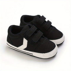 Boys' Hook And Loop Sneakers Lightweight Non Slip Walking Shoes