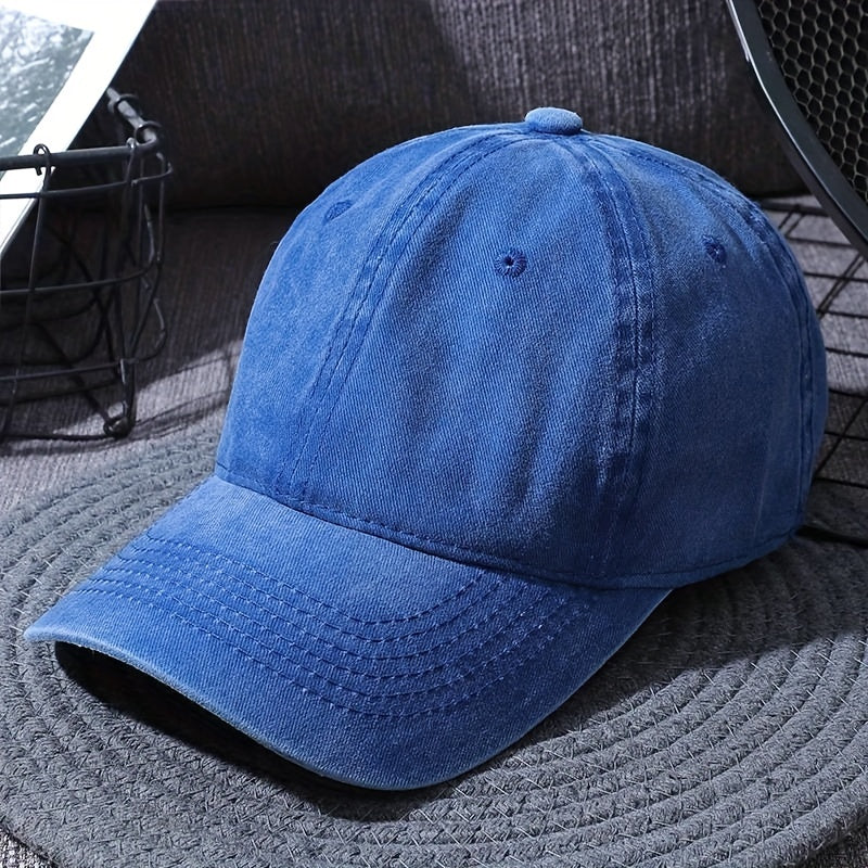 Candy Washed Baseball Cap Adjustable Couple Dad Hats Unisex Sunscreen