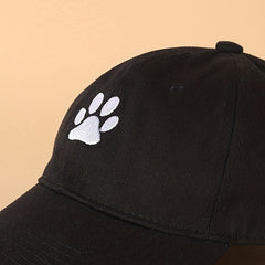 Paw Embroidery Baseball Cap Adjustable Dad Hat Lightweight Sun Hat
