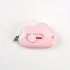 Mini Manual Retractable Utility Cutter for School Office Art Supplies