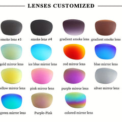 Men's Polarized Sport Sunglasses Double Square Frame + Case