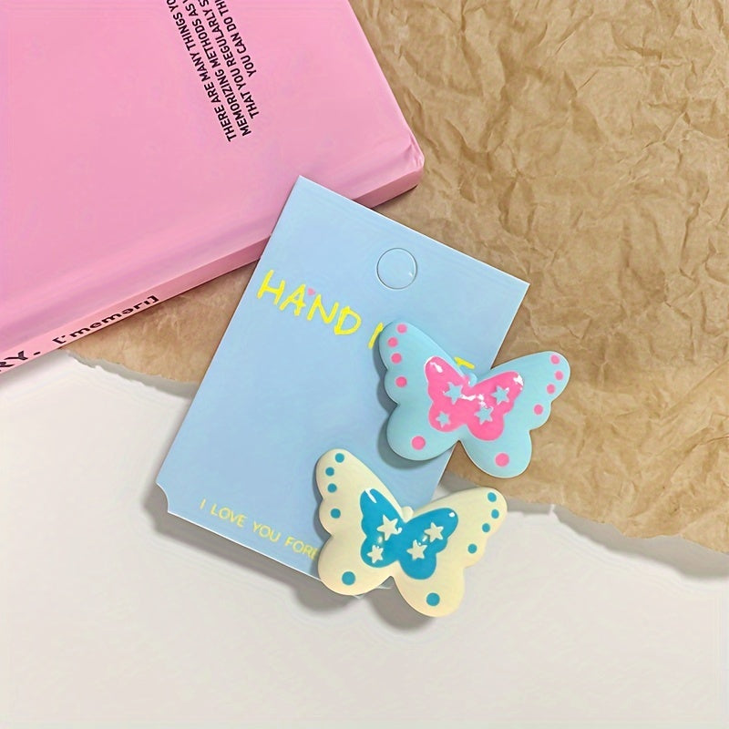 Polka Dot Butterfly Hair Clip Set Sweet Side Hair Clip