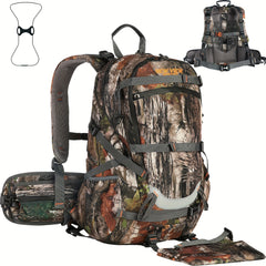 35L Waterproof Camo Backpack Large Capacity Bag for Men with Rain Cover
