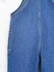 Girls' Full Length Denim Overalls with Pockets