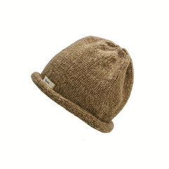 Winter Warm Knit Hat Thickened Beanie Unisex Skull Cap Lightweight Solid