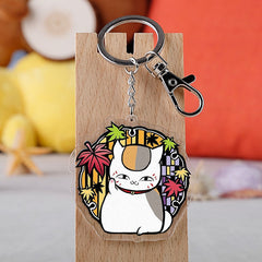 Anime Cat Keychain Acrylic Keyring Cute Schoolbag Accessory