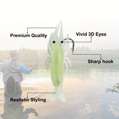 5pcs Fishing Lures Lifelike Swimbaits Bass Trout Crappie Saltwater Freshwater