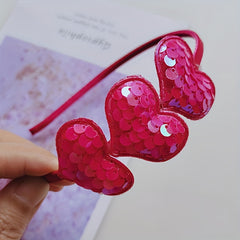 Girls' Glitter Love Headband & Sweet Hair Band