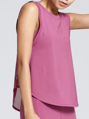 Activewear Sleeveless Yoga Knot Back Tank Top
