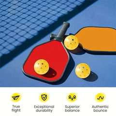 Wooden Honeycomb Pickleball Racket Set with Bag