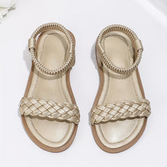 Girls Solid Open Toe Sandals Breathable Lightweight for Summer