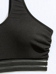 Ribbed Mesh Bikini Set