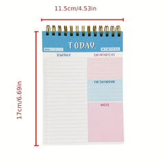Office Memo Pad Double Coil Sticky Note Notebook Planner Journal