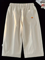 Mens Casual Solid Loose Fit Long Shorts for Spring Summer