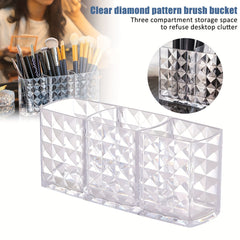 Acrylic Cosmetic Organizer for Eyebrow Pencils and Brushes - Makeup Storage Box
