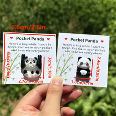 2pcs Pocket Hug Panda Isolation Gift for Family and Friends