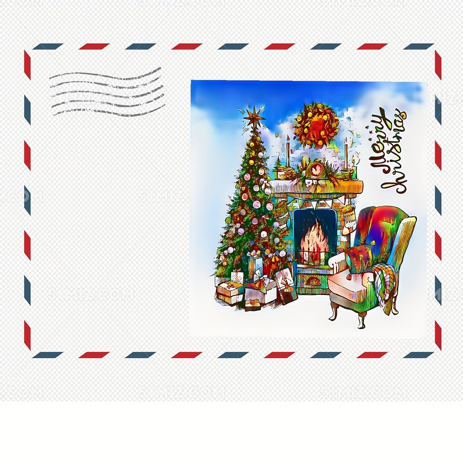 Xmas Tree Clear Stickers for Card Making & Photo Album Decorations