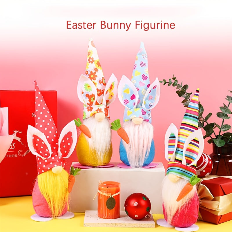 Easter Bunny Gnome Plush Doll Figure Decor Gift Home Ornament