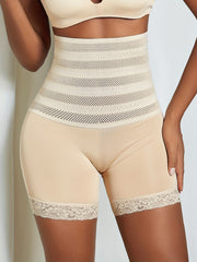Lace Trim Shaping Panties High Waist Tummy Control Compression Panties