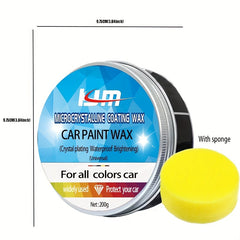 200g Car Paint Wax Crystal Coating Sponge Polishing Protection