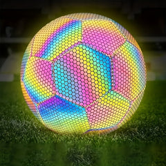 1pc No 5 Reflective Football Glow In Dark Soccer Standard Size Football
