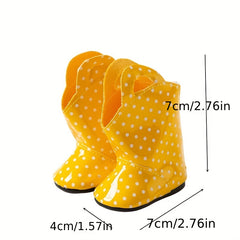 Yellow Rain Boots for 45-72 cm American Baby Doll