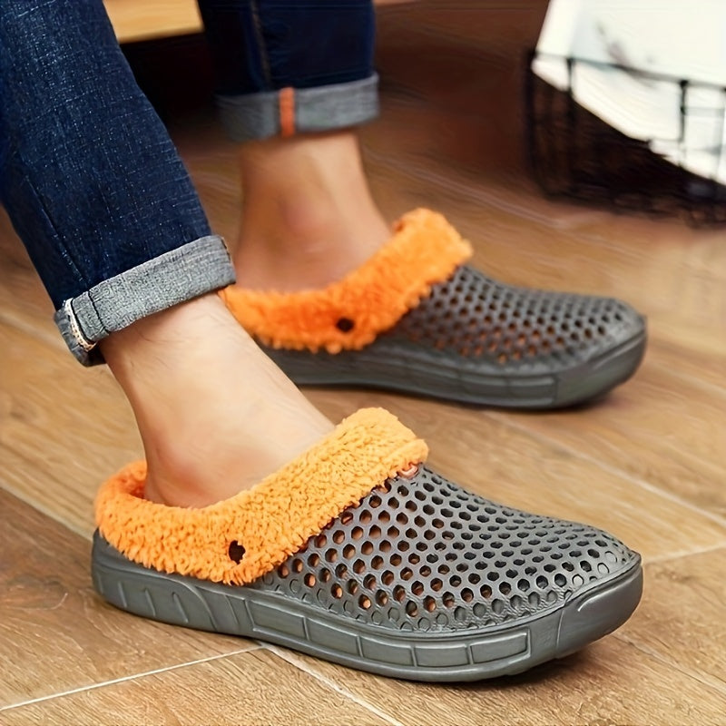 Women's Winter Clogs Plush Inner Comfort Slippers Indoor Outdoor Garden Slippers