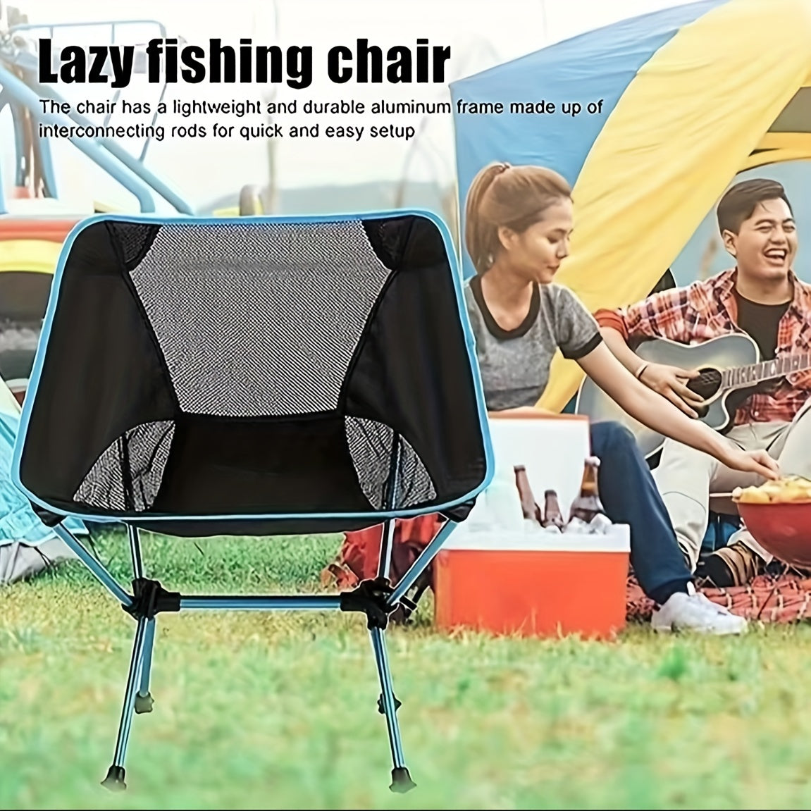 Detachable Portable Folding Moon Chair For Outdoor Camping