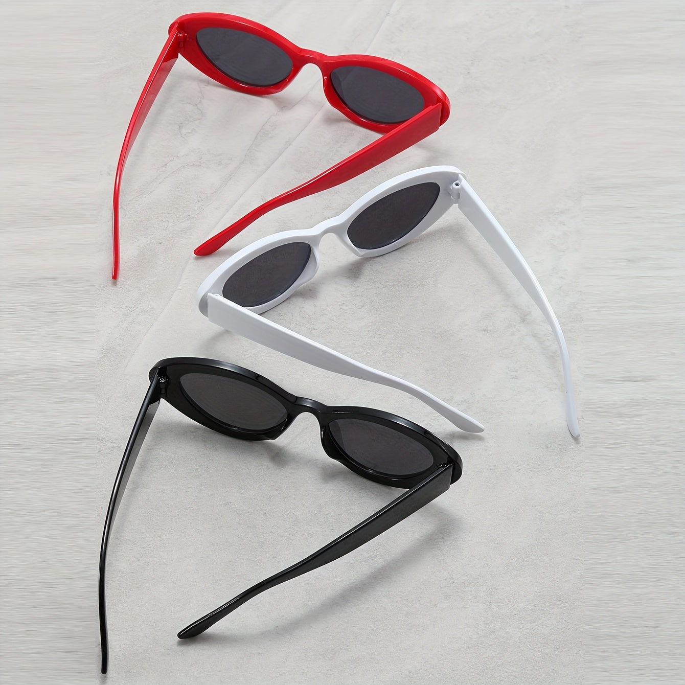 3 Pairs Men's Small Frame Sunglasses UV400 for Sports