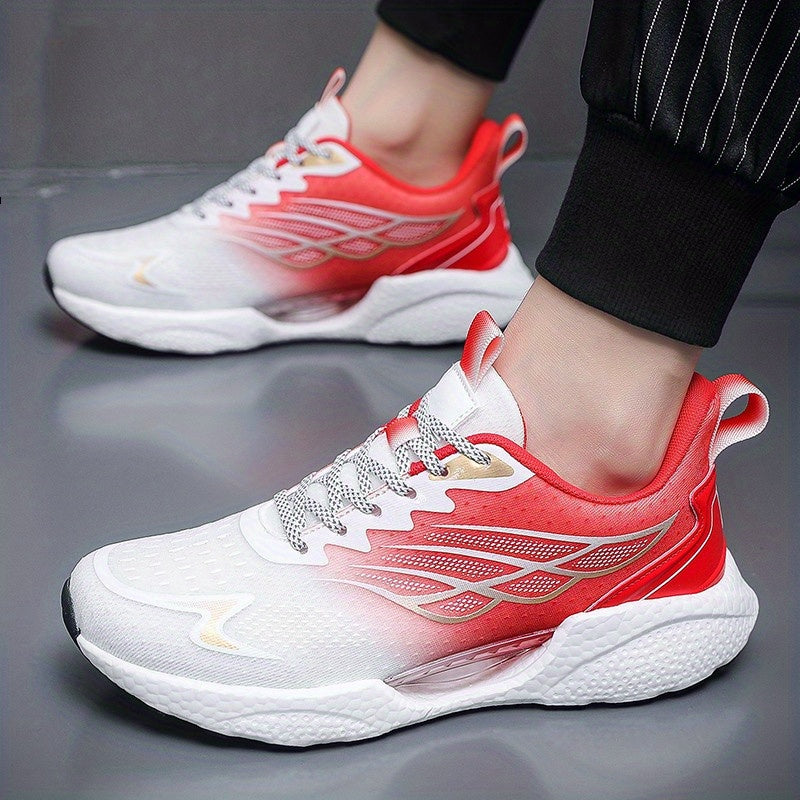Men's Graphic Mesh Sneakers Walking Shoes
