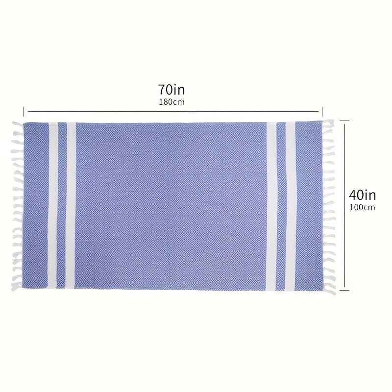 Cotton Oversized Beach Towel Quick Drying Absorbent Travel Bath Towel