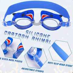 Kids Swim Goggles Anti Fog Leak Proof Glasses Waterproof Age 3-14