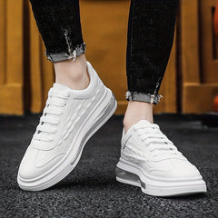 Men's Crocodile Pattern Skate Shoes Breathable Sneakers
