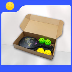 Pickleball Paddle Set with 2 Paddles, 4 Balls & Carry Bag