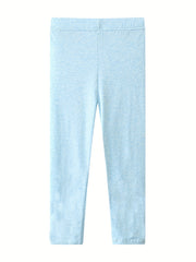 Girls Knitted Flower Leggings Soft Cotton Spring Autumn Trousers