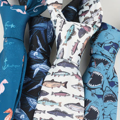 Men's Novelty Necktie Cartoon Animal Tie