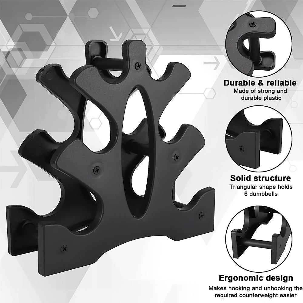 3 Tier Dumbbell Rack for Home & Gym Holds up to 88 KG Without Dumbbells