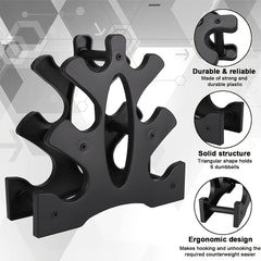 3 Tier Dumbbell Rack for Home & Gym Holds up to 88 KG Without Dumbbells