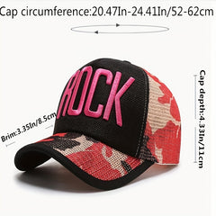 Men's Hip Hop Embroidered Baseball Cap Summer Mesh Couple Cap