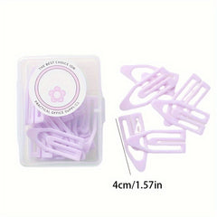 20 Packs Macaron Boat Paper Clips Small Fresh Creative Box Different Sizes