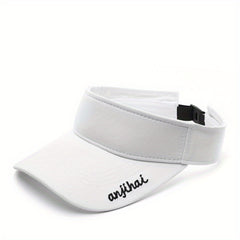 Men's Letter Embroidery Curved Eaves Sun Hat