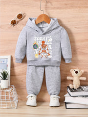Kids Skull Letter Graphic Halloween Outfit