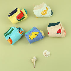 5 Pairs Fruit Print Socks Women's Stockings & Hosiery