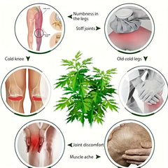 2pcs Warm Knee Pads, Autumn/Winter Long & Short Ai Grass Knee Pads