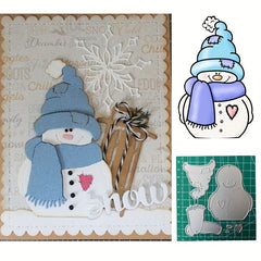 1pc Snowman Cutting Dies Metal Embossing Stencils Scrapbooking DIY Supplies