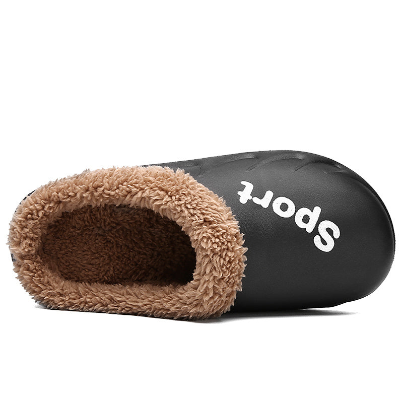 Flame Plush Slide Slippers For Men Women